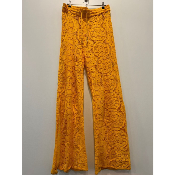Sunshine 79 Other - Women's Sunshine 79 Yellow Set Lace Pants and Rank Size L